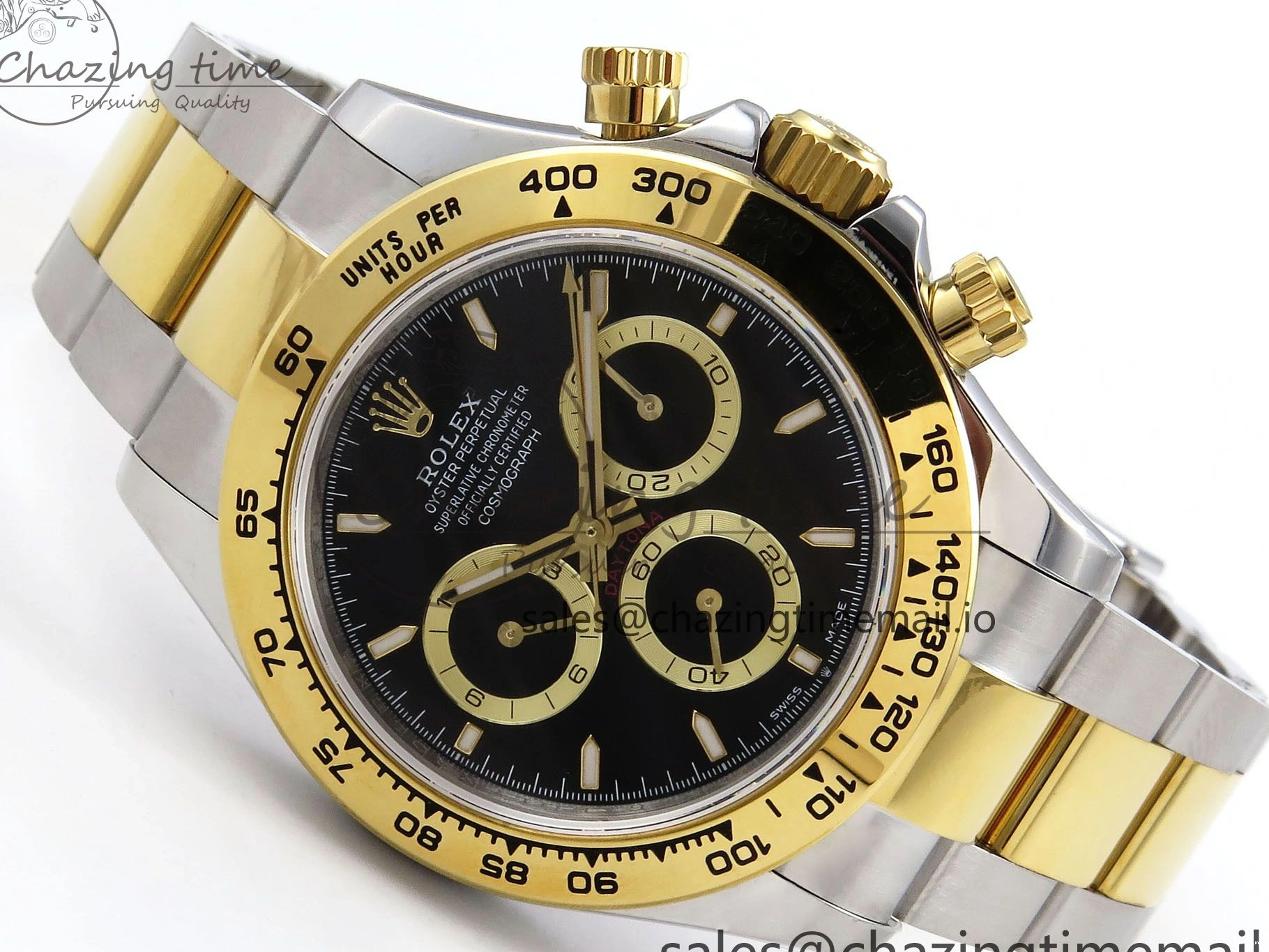 MiroTime 0126 Daytona 126503 QF 1:1 Best Edition Black Dial on SS YG Braclet SH4131 V TechFriendly 1273